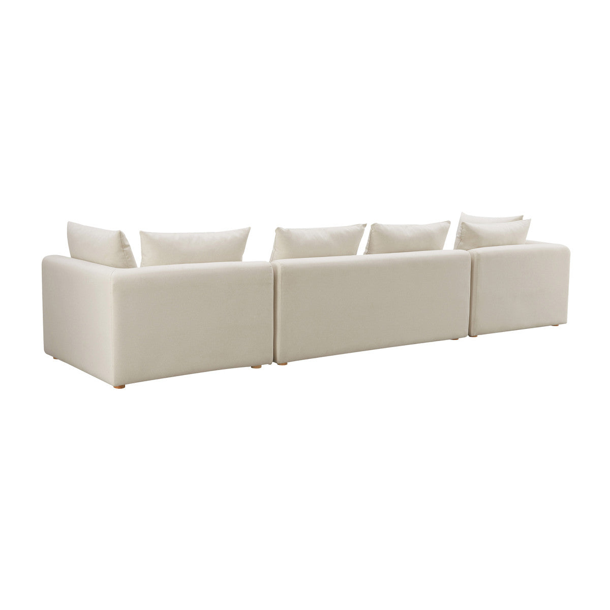 Hangover Cream Linen 145" Long Sofa | BeBoldFurniture