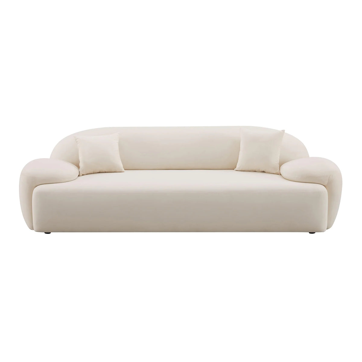 Allegra Cream Velvet Sofa | BeBoldFurniture