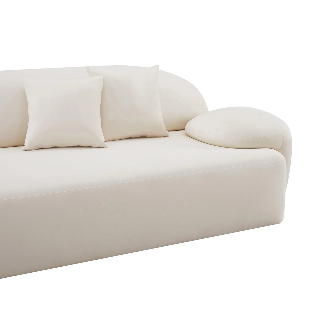 Allegra Cream Velvet Sofa | BeBoldFurniture