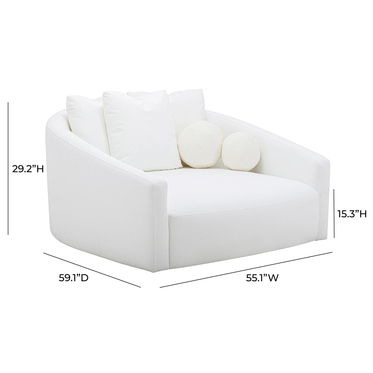 Hanim Cream Linen Daybed | BeBoldFurniture