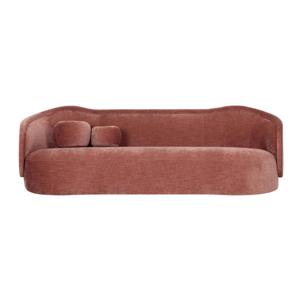 Circe Mauve Textured Velvet Sofa | BeBoldFurniture