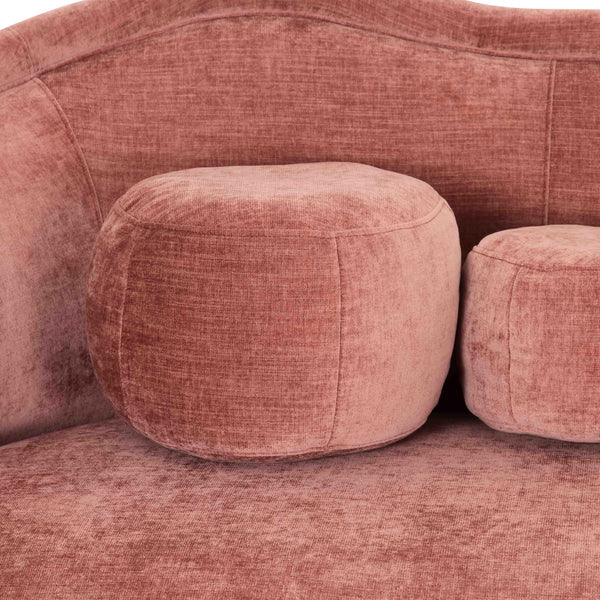 Circe Mauve Textured Velvet Sofa | BeBoldFurniture