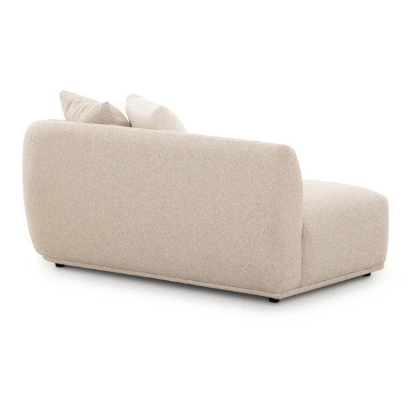 Sylvie Cream Boucle Right Arm Chair 2-Seater | BeBoldFurniture
