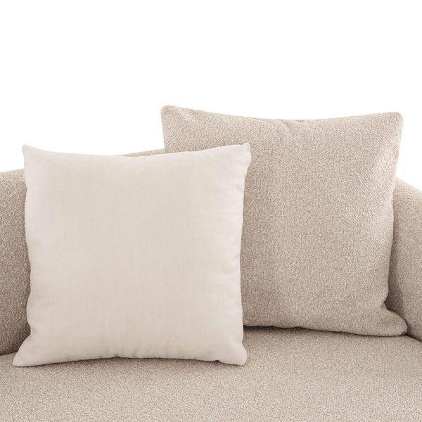 Sylvie Cream Boucle Right Arm Chair 2-Seater | BeBoldFurniture