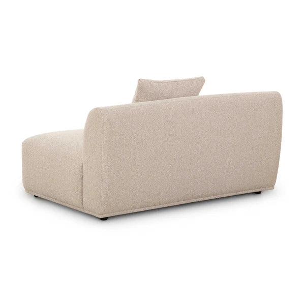 Sylvie Cream Boucle Armless 2-seater | BeBoldFurniture