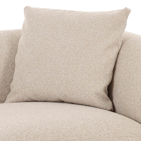Sylvie Cream Boucle Corner Chair | BeBoldFurniture