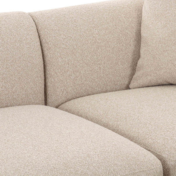 Sylvie Cream Boucle 3-Piece Sectional | BeBoldFurniture