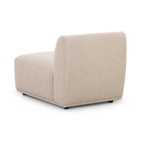 Sylvie Cream Boucle Armless 1-Seater | BeBoldFurniture