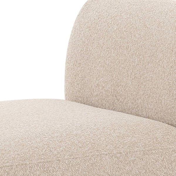 Sylvie Cream Boucle Armless 1-Seater | BeBoldFurniture