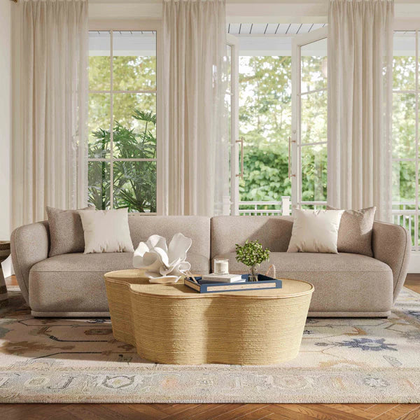 Sylvie Cream Boucle 4-Seater Sofa | BeBoldFurniture