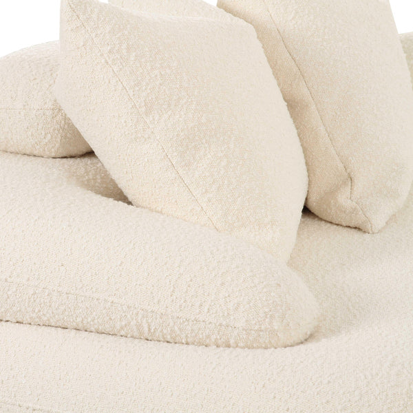 Lulu Cream Boucle Modular Curved Sectional | BeBoldFurniture