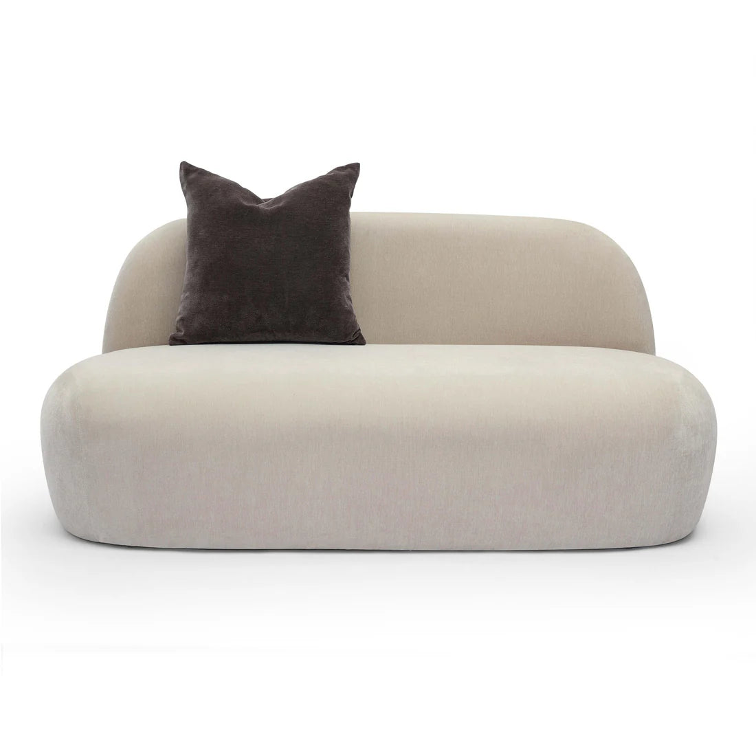 Carraway Taupe Upcycled Chenille Loveseat | BeBoldFurniture