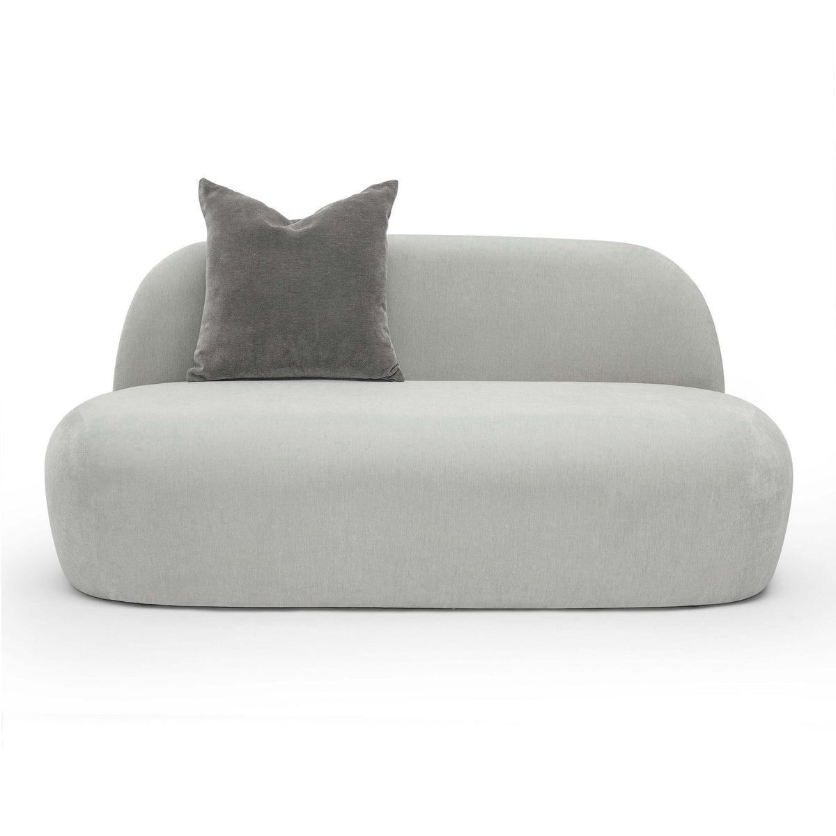 Carraway Grey Upcycled Chenille Loveseat | BeBoldFurniture