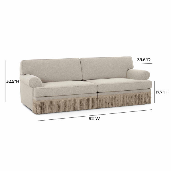Yvette Cream Boucle Modular Sofa | BeBoldFurniture