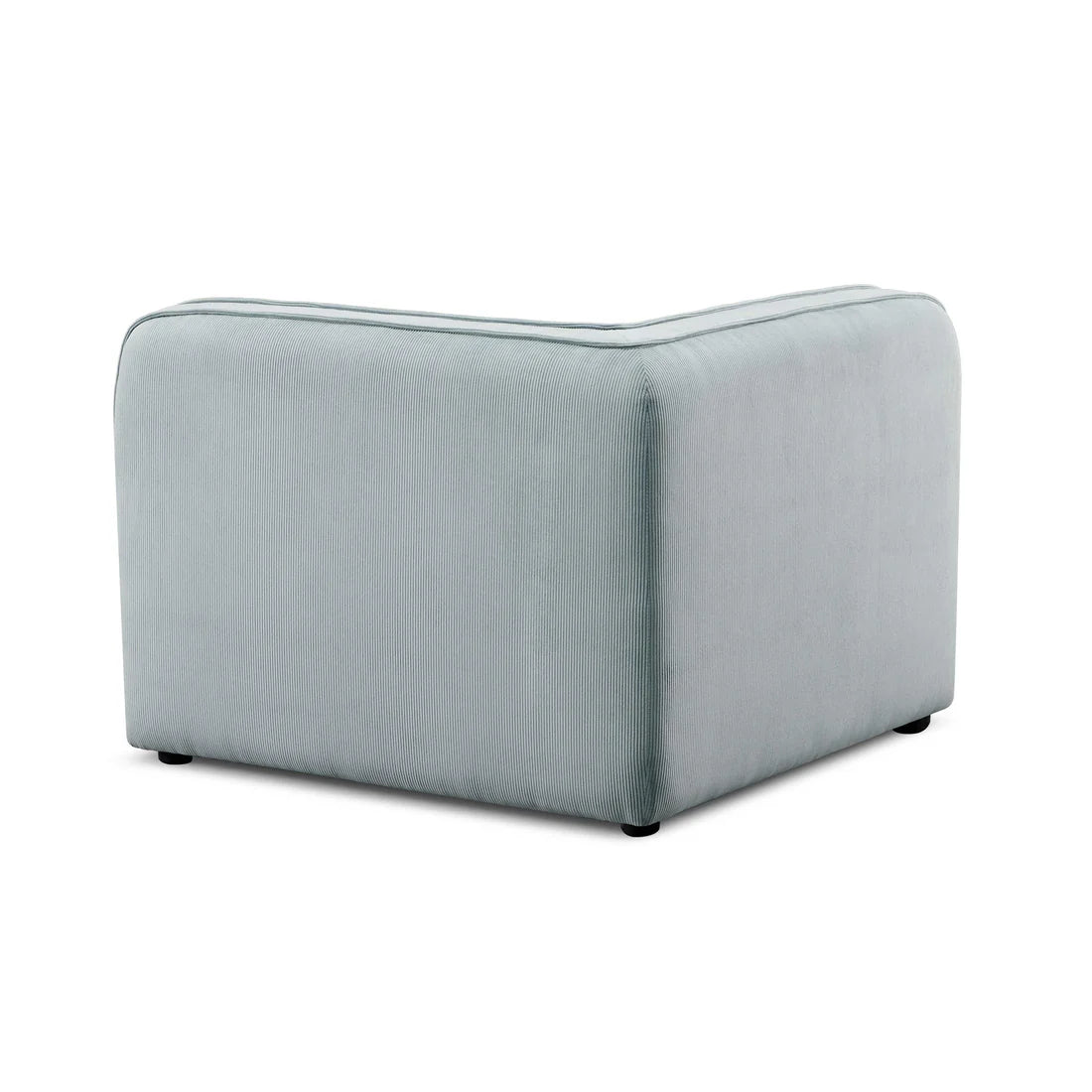 Travie Light Green Performance Corduroy Velvet Corner Chair | BeBoldFurniture