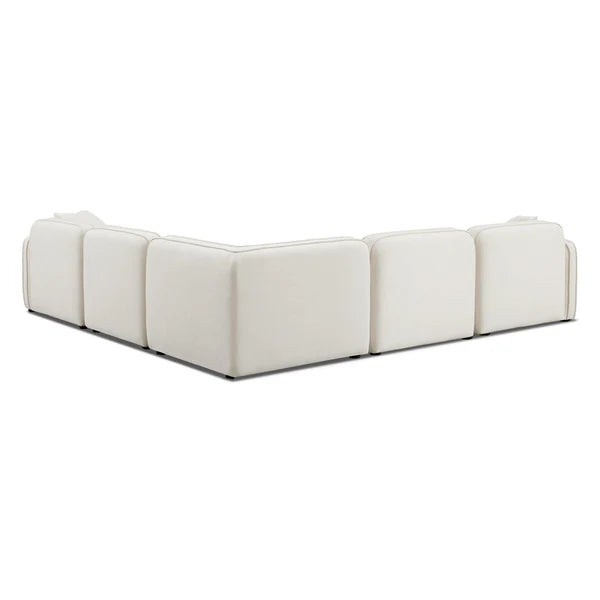 Travie Sand Upcycled Linen Modular L-Sectional | BeBoldFurniture