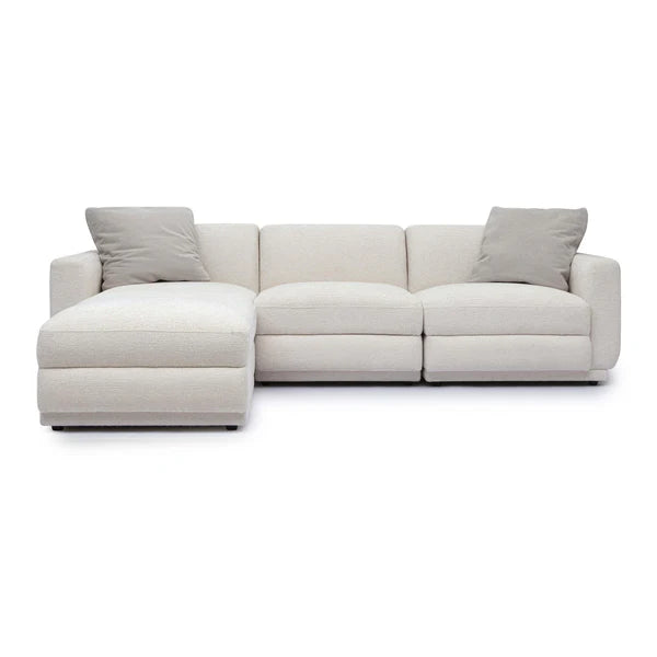 Perry Cream Chenille Modular Sectional | BeBoldFurniture