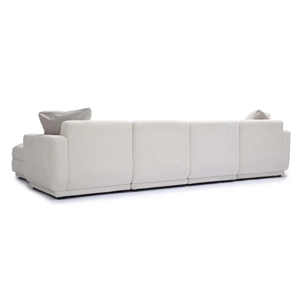 Perry Cream Chenille Modular U-Sectional | BeBoldFurniture