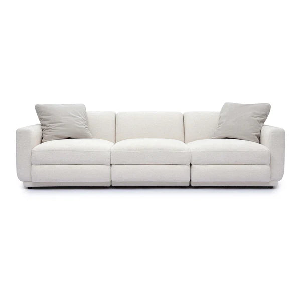Perry Cream Chenille Modular Sofa | BeBoldFurniture
