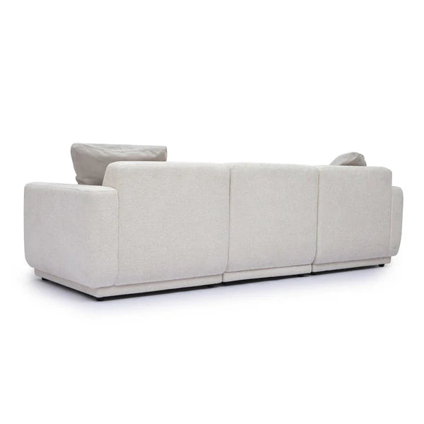 Perry Cream Chenille Modular Sofa | BeBoldFurniture