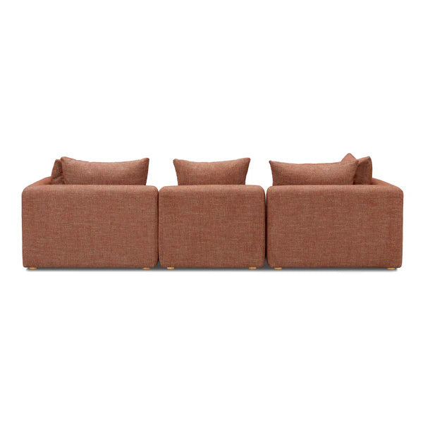 Hangover Sedona Red Textured Fabric Sofa | BeBoldFurniture