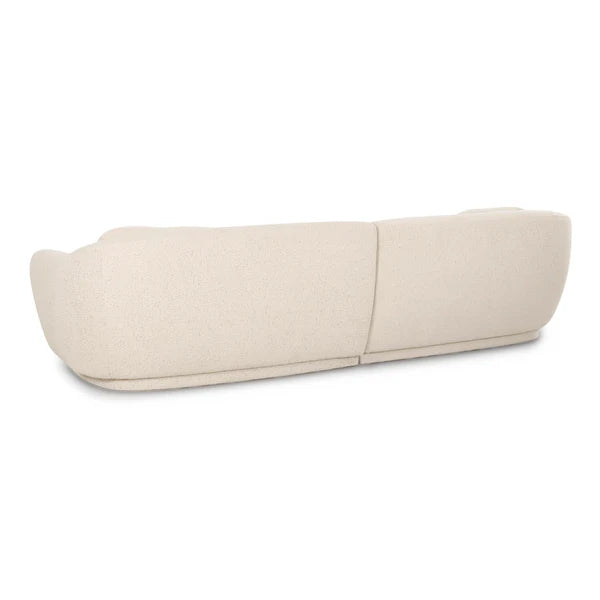Misty Cream Boucle Modular 4-Seater Sofa | BeBoldFurniture