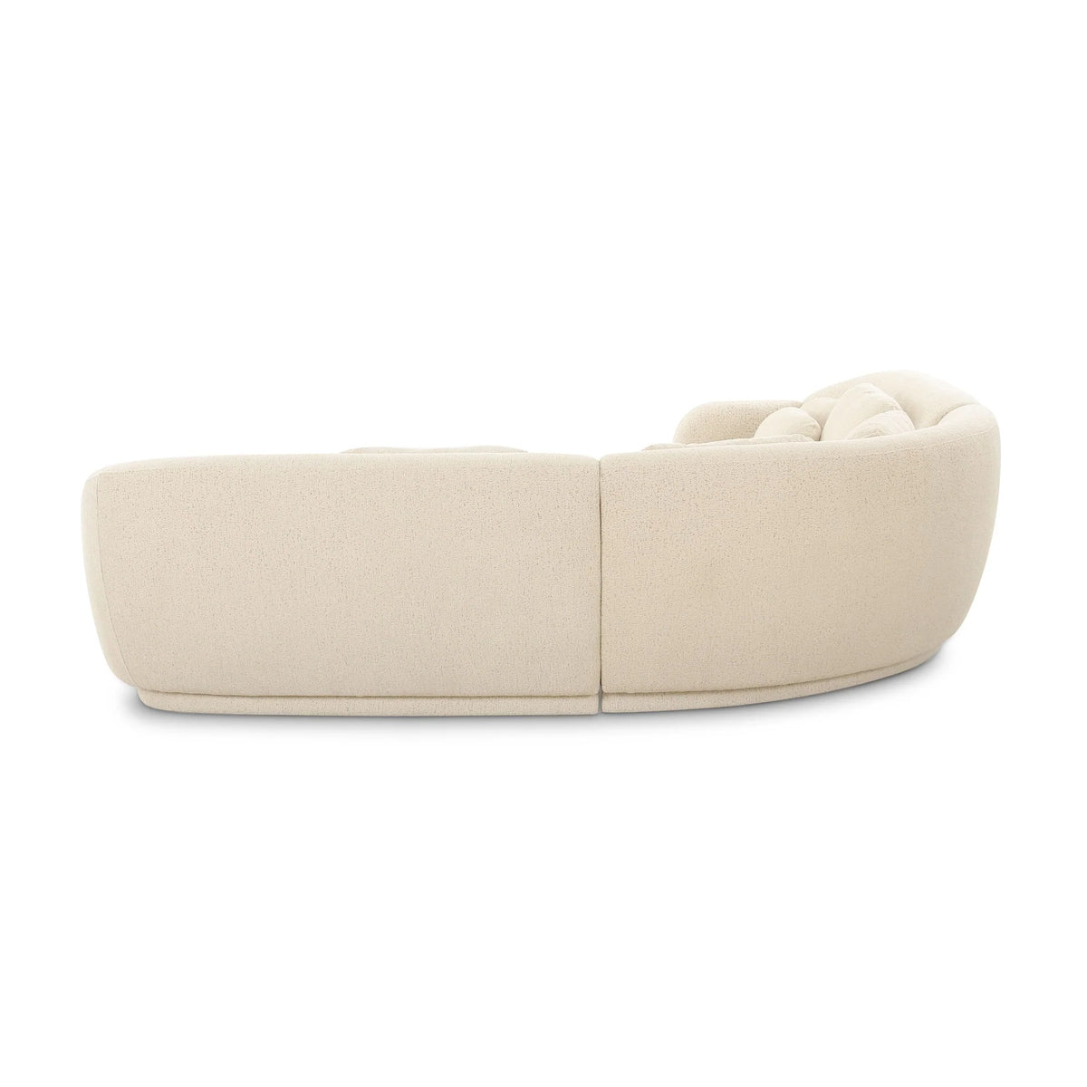 Misty Cream Boucle Modular L-Sectional | BeBoldFurniture