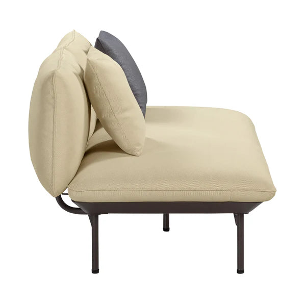Katti Beige Outdoor Loveseat | BeBoldFurniture