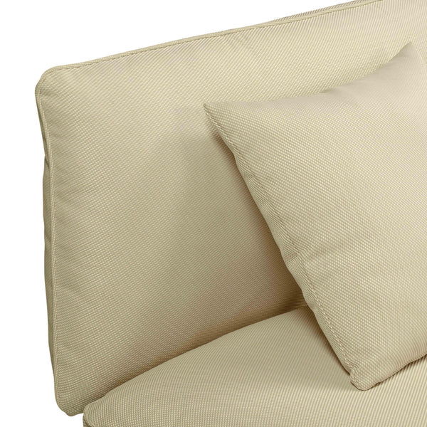 Katti Beige Outdoor Loveseat | BeBoldFurniture