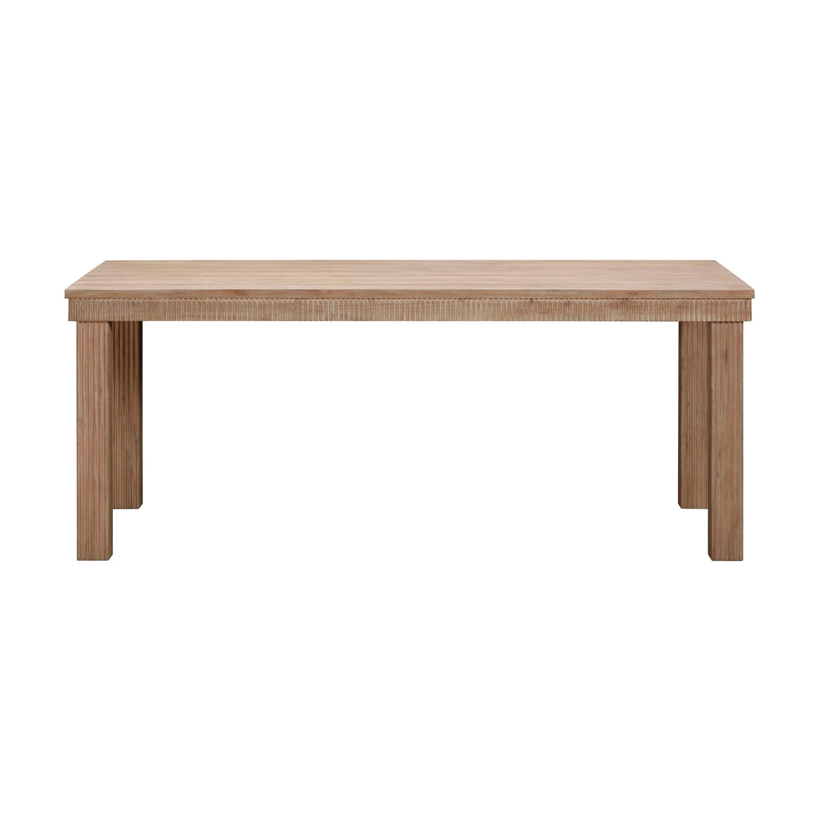 Cassie Natural 75 Inch Rectangular Outdoor Dining Table | BeBoldFurniture