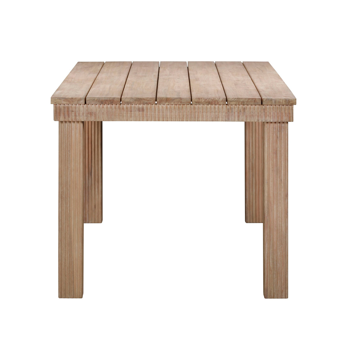 Cassie Natural 75 Inch Rectangular Outdoor Dining Table | BeBoldFurniture
