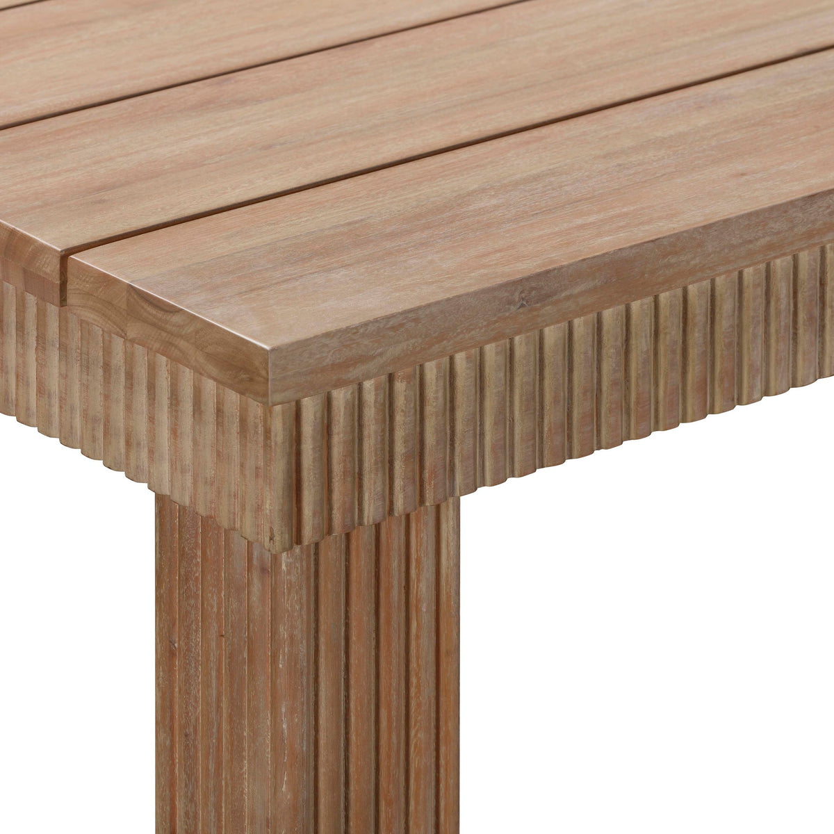 Cassie Natural 75 Inch Rectangular Outdoor Dining Table | BeBoldFurniture
