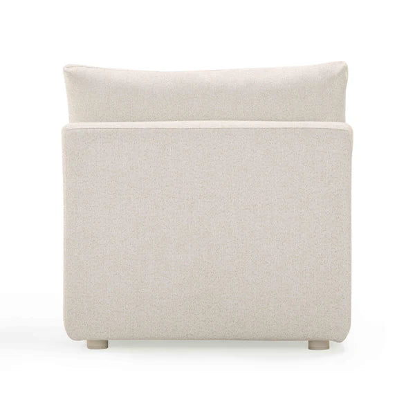 Hangover Cream Modular Outdoor Armless Chair | BeBoldFurniture