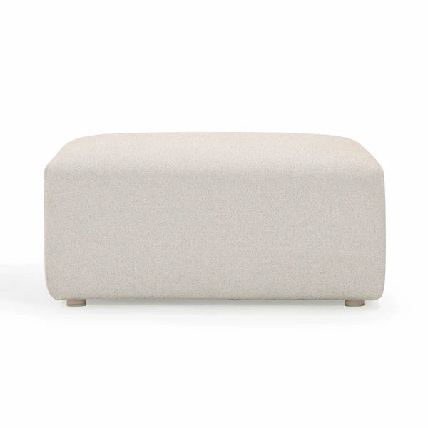 Hangover Cream Outdoor Ottoman | BeBoldFurniture