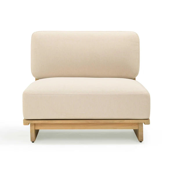 Reavan Cream Outdoor Lounge Chair | BeBoldFurniture
