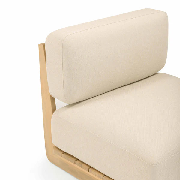 Reavan Cream Outdoor Lounge Chair | BeBoldFurniture