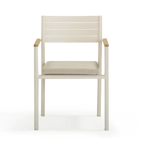Sardinia Cream Outdoor Dining Chair - Set of 2 | BeBoldFurniture