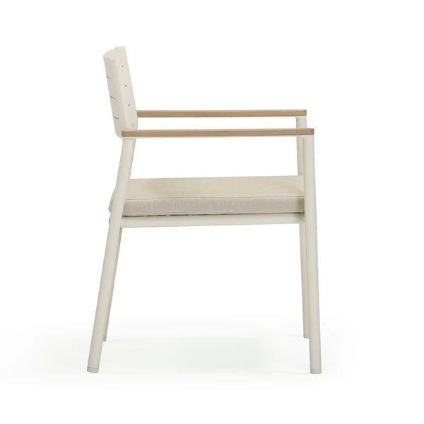 Sardinia Cream Outdoor Dining Chair - Set of 2 | BeBoldFurniture