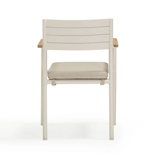 Sardinia Cream Outdoor Dining Chair - Set of 2 | BeBoldFurniture