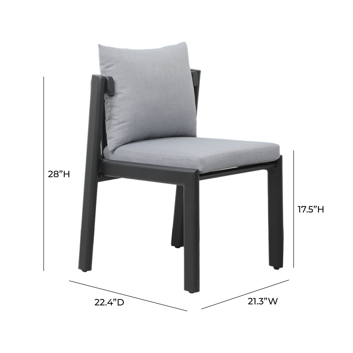 Nancy Grey Outdoor Dining Chair | BeBoldFurniture