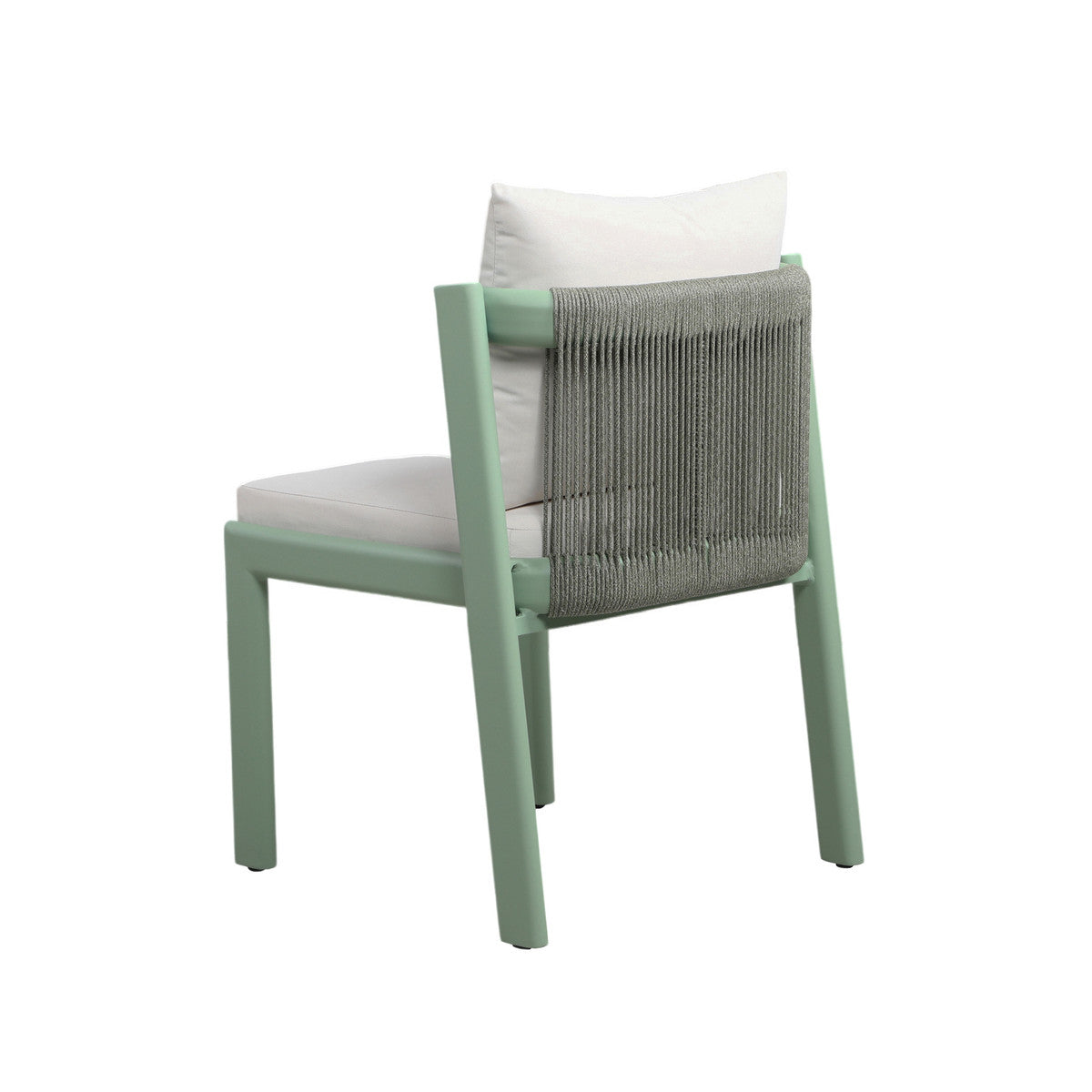 Nancy Mint Green and Cream Outdoor Dining Chair | BeBoldFurniture