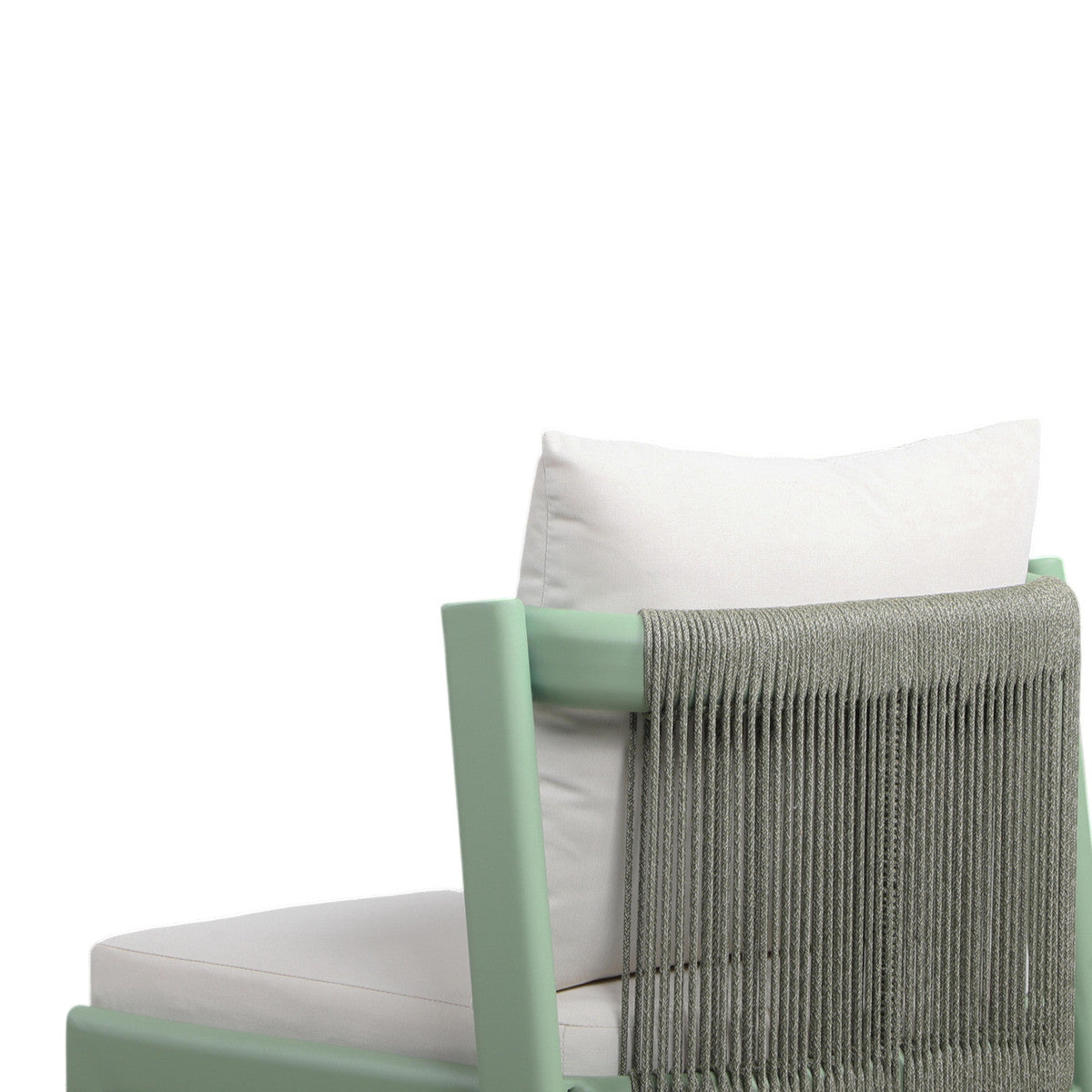 Nancy Mint Green and Cream Outdoor Dining Chair | BeBoldFurniture