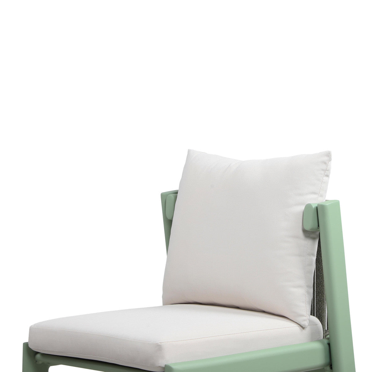 Nancy Mint Green and Cream Outdoor Dining Chair | BeBoldFurniture