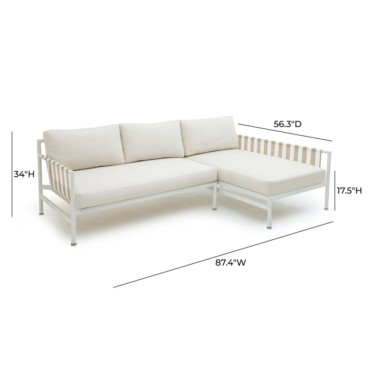 Dunes Cream Outdoor Sectional | BeBoldFurniture 