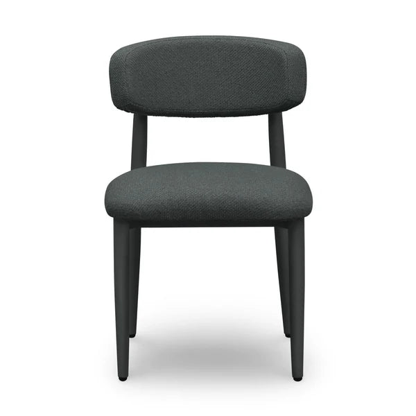 Annika Black Textured Outdoor Dining Side Chair | BeBoldFurniture