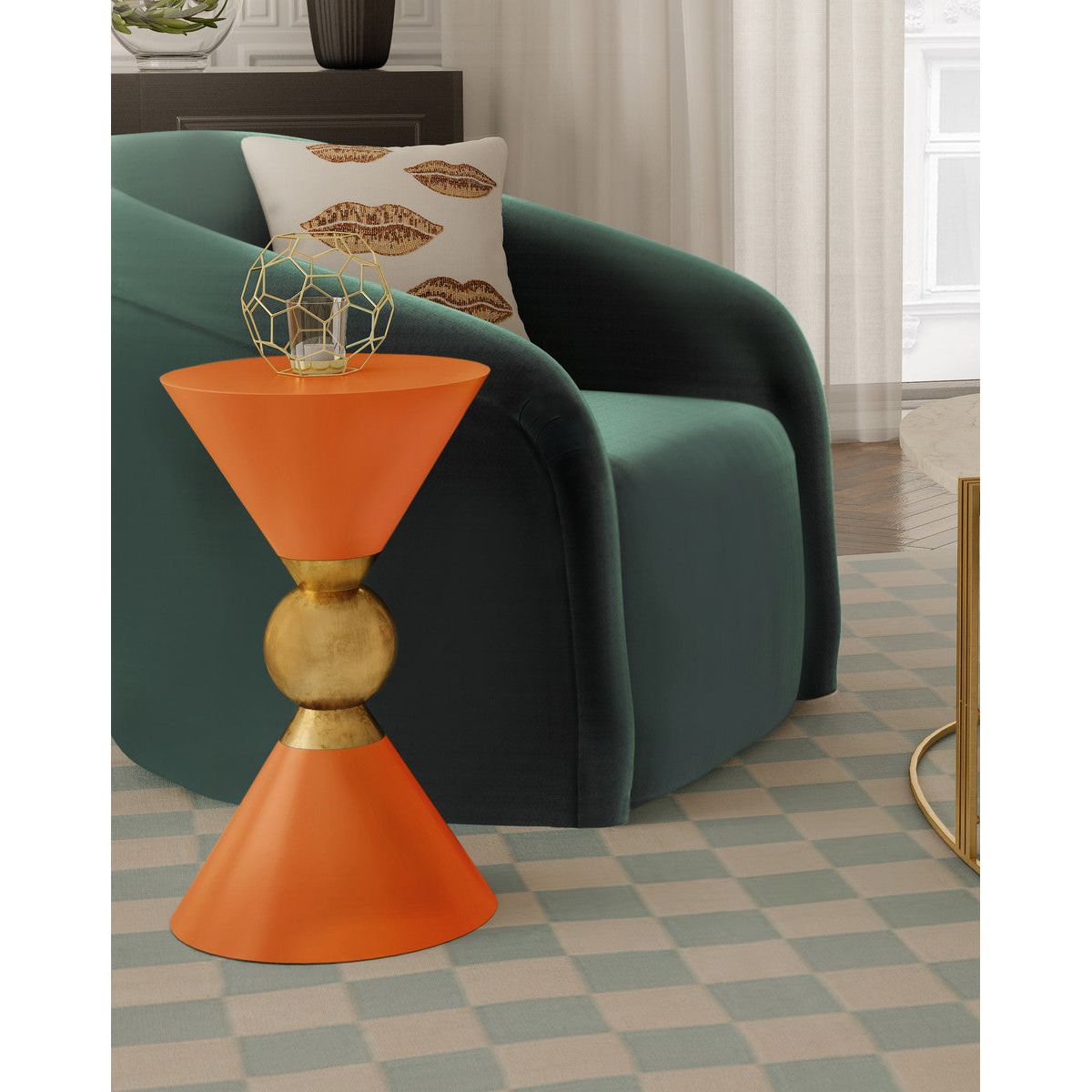 Balhi Orange Side Table In Houston | BeBoldFurniture 