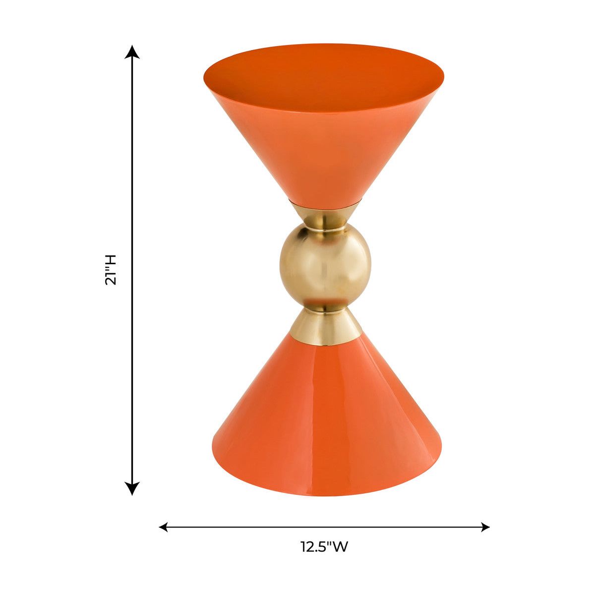 Balhi Orange Side Table In Houston | BeBoldFurniture 