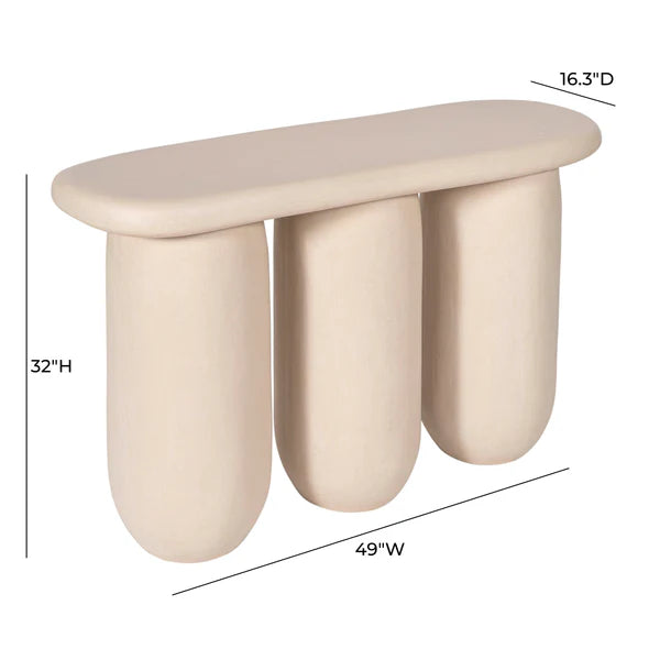 Rahul Cream Console Table | BeBoldFurniture