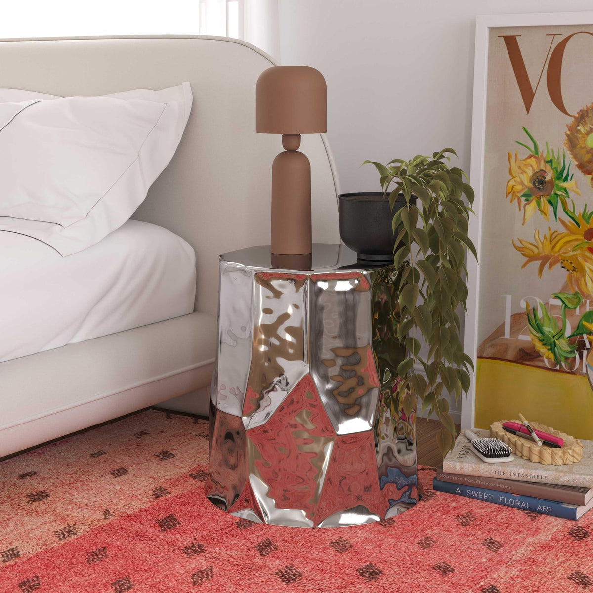 Forma Chrome Side Table | BeBoldFurniture