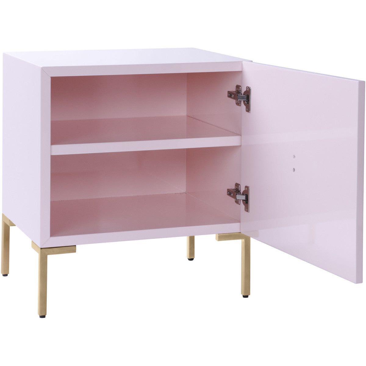 Anna Pink Lacquer Side Table In Houston | BeBoldFurniture 